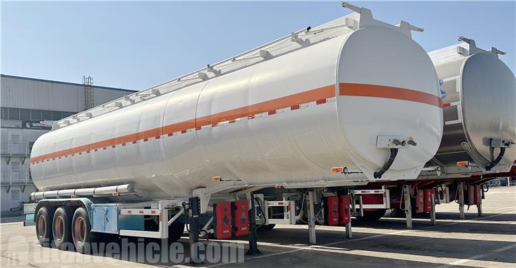 Tri Axle 50,000 Liters Aluminum Fuel Tanker Trailer for Sale In Cayman Islands