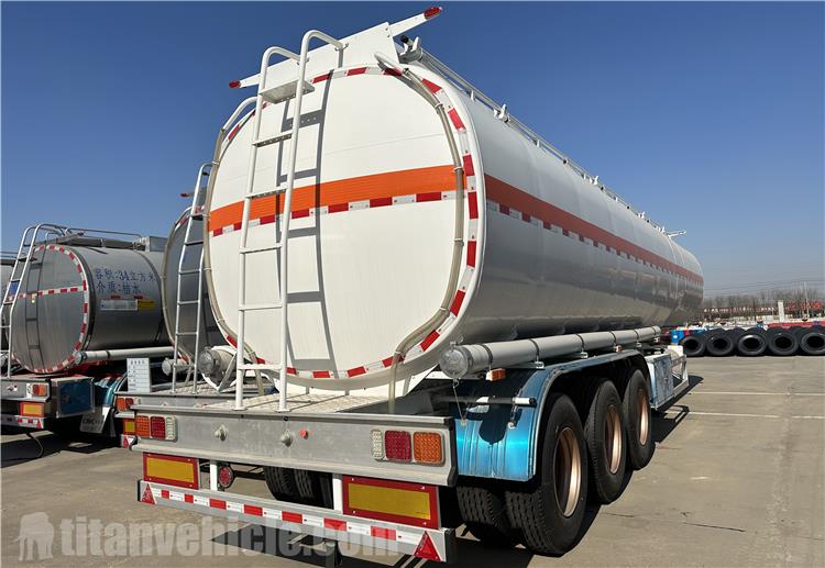 Tri Axle 50,000 Liters Aluminum Fuel Tanker Trailer for Sale In Cayman Islands
