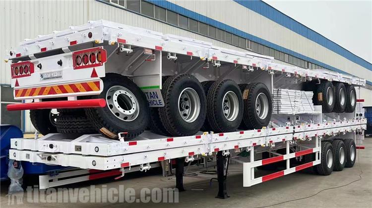 3 Axle Flatbed Trailer with Sidewall for Sale In Burundi