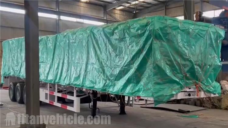 3 Axle Flatbed Trailer with Sidewall for Sale In Burundi
