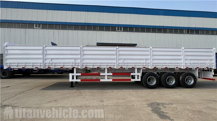 3 Axle Flatbed Trailer with Sidewall for Sale In Burundi