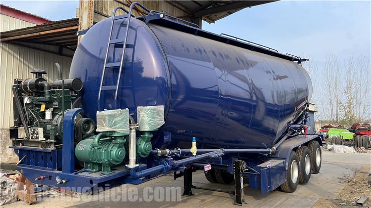 Tri Axle 40CBM Dry Bulk Trailer for Sale In Rwanda