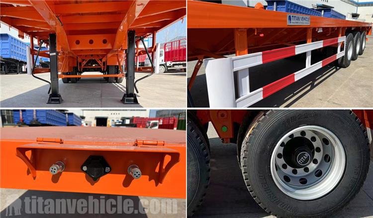 3 Axle Flatbed Semi Trailer for Sale In Ghana