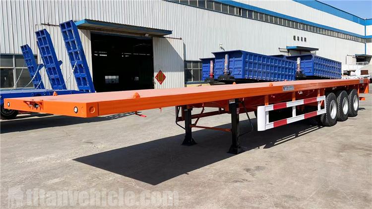 3 Axle Flatbed Semi Trailer for Sale In Ghana