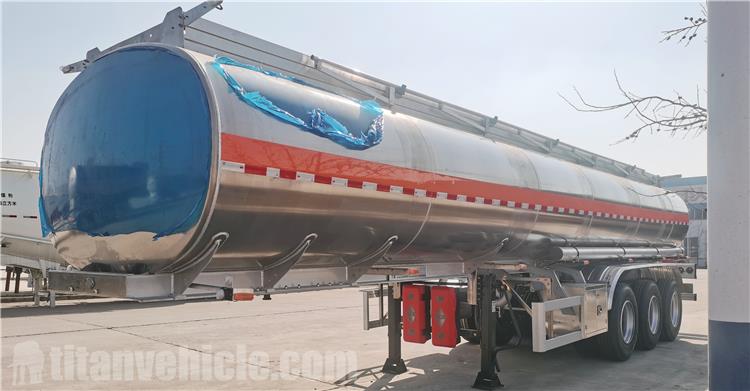 35000 Liters Aluminum Alloy Tanker Trailer for Sale In Zimbabwe