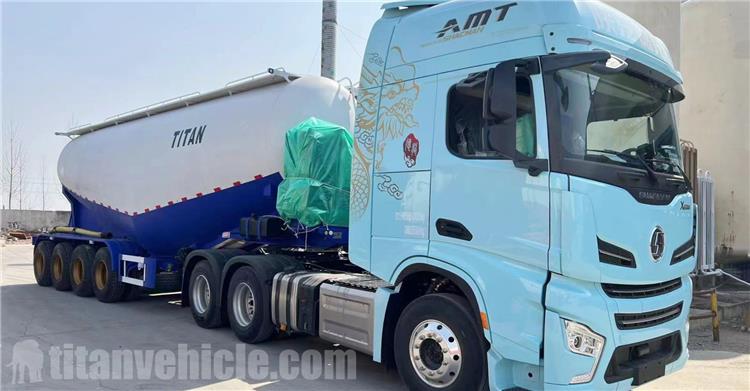 4 Axle 45CBM Bulk Cement Trailer for Sale In Oman
