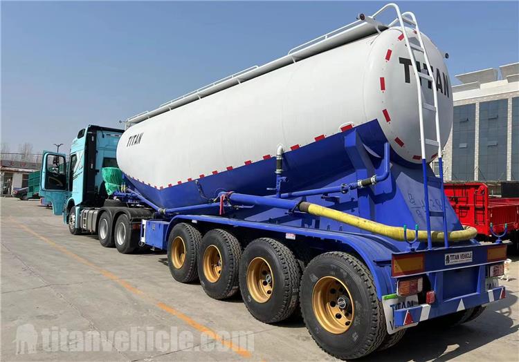 4 Axle 45CBM Bulk Cement Trailer for Sale In Oman