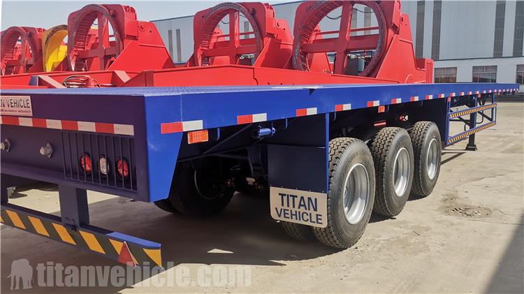 3 Axle Extendable Flatbed Trailer for Sale In Ghana