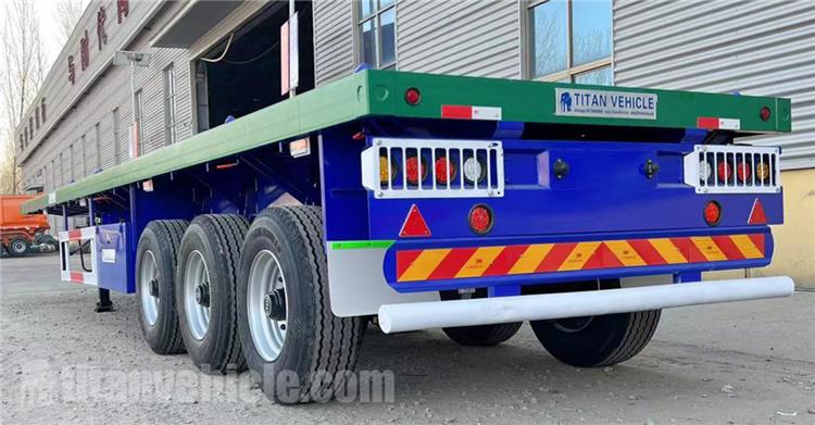 Tri Axle 12.5m Flatbed Trailer for Sale Zimbabwe