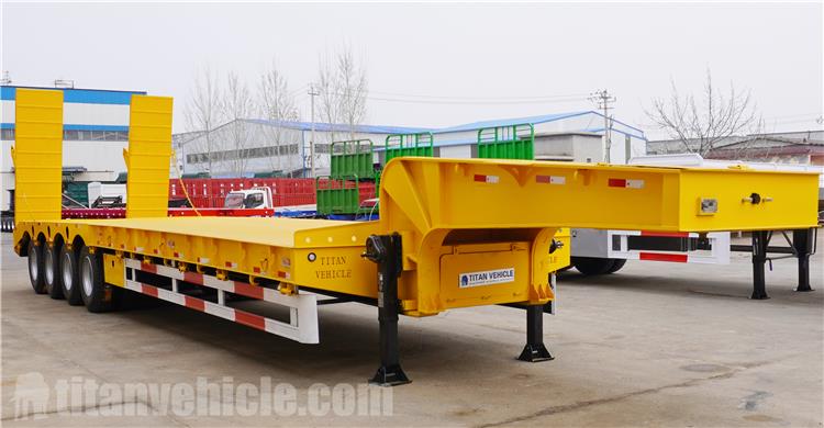 120 Ton Low Loader Truck Trailer is ready ship to Namibia