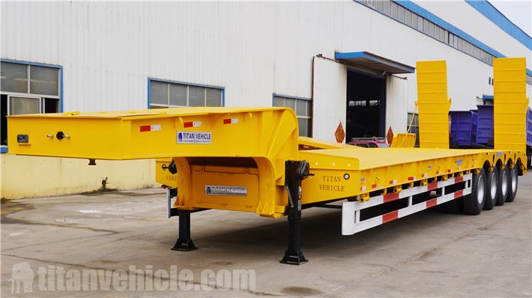 120 Ton Low Loader Truck Trailer is ready ship to Namibia