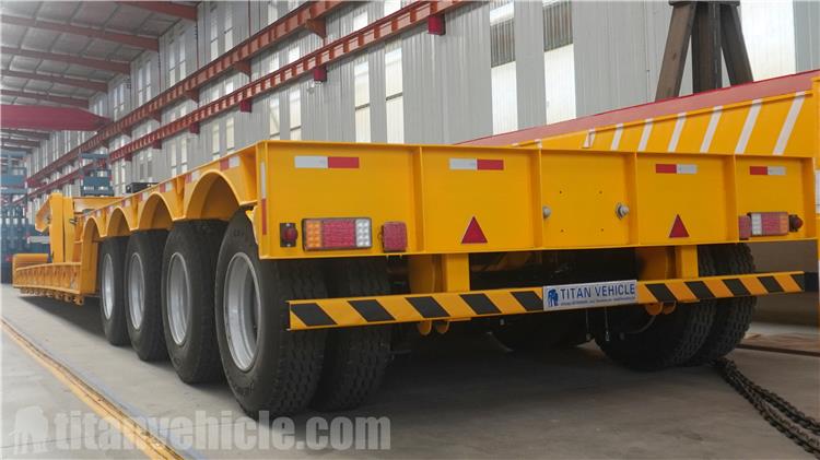 4 Axle 150 Ton Detachable Gooseneck Trailer for Sale In Sudan