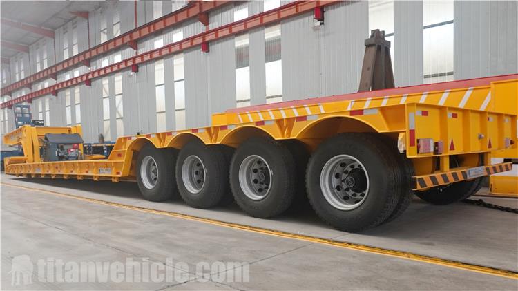 4 Axle 150 Ton Detachable Gooseneck Trailer for Sale In Sudan