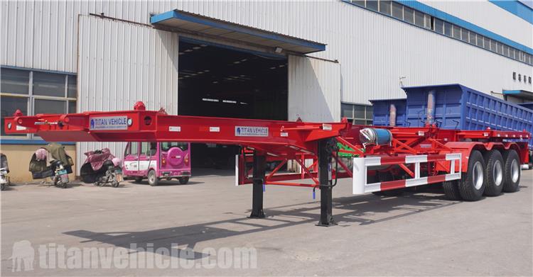 3 Axle 40 ft Skeletal Semi Trailer for Sale In Mauritania