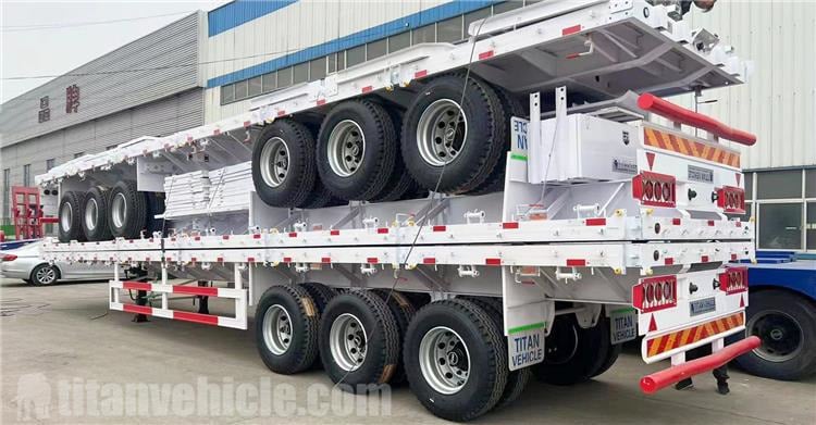 3 Axle Flatbed Trailer with Sidewall for Sale In Burundi