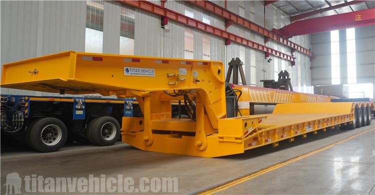 4 Axle 120 Ton Detachable Gooseneck Trailer for Sale In Uganda