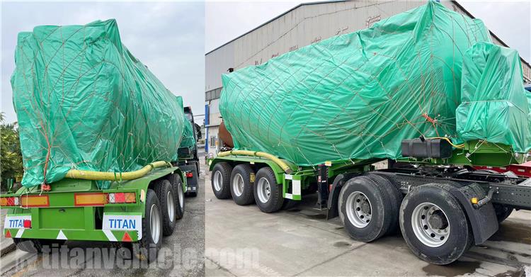 Tri Axle 40CBM Bulk Cement Trailer for Sale In Tanzania