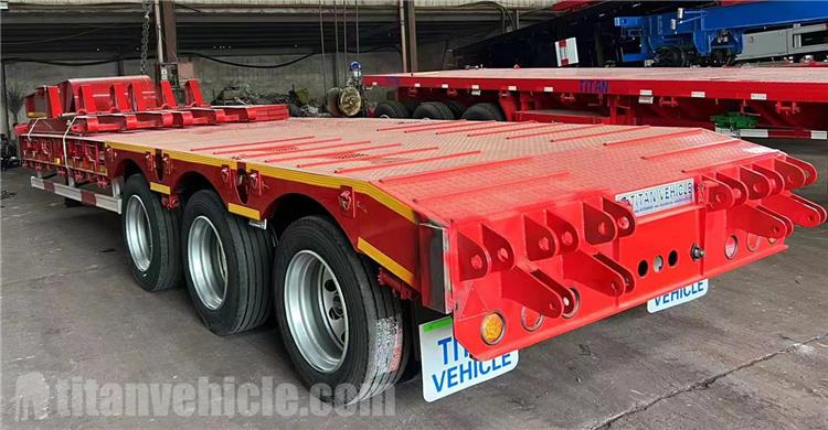 3 Axle 80 Ton Low Bed Trailer for Sale In Tanzania