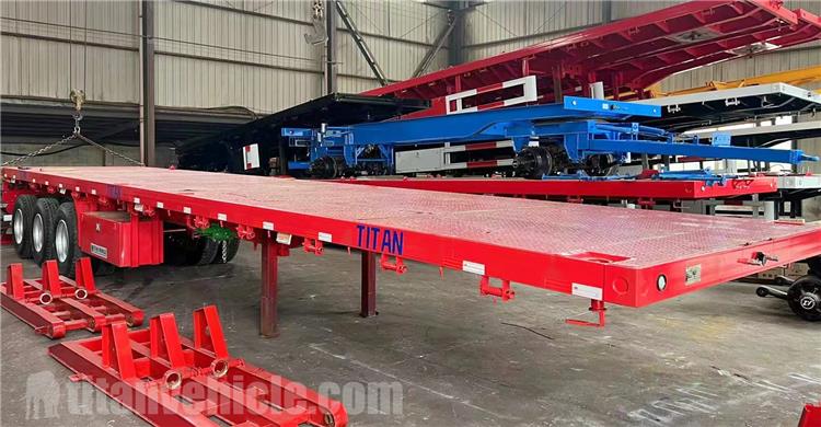 3 Axle 80 Ton Low Bed Trailer for Sale In Tanzania