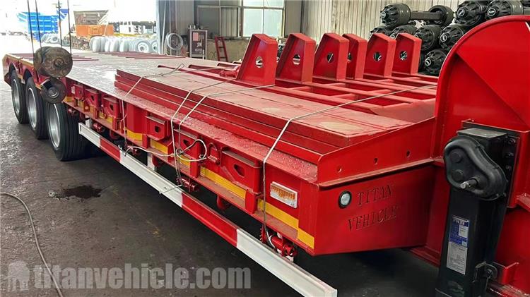 3 Axle 80 Ton Low Bed Trailer for Sale In Tanzania