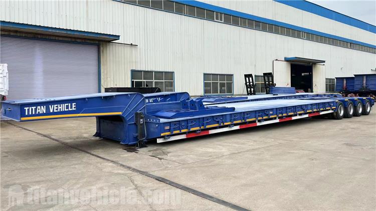 4 Line 6 Axle Low Bed Truck Trailer for Sale In Tanzania