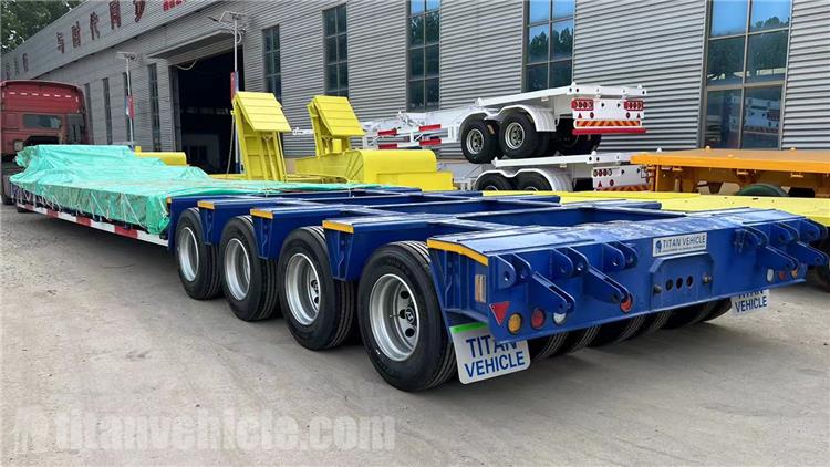 4 Line 6 Axle Low Bed Truck Trailer for Sale In Tanzania