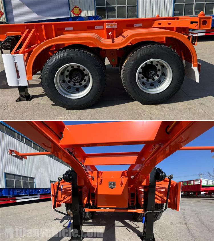 20 ft Skeletal Semi Trailer for Sale In Chile