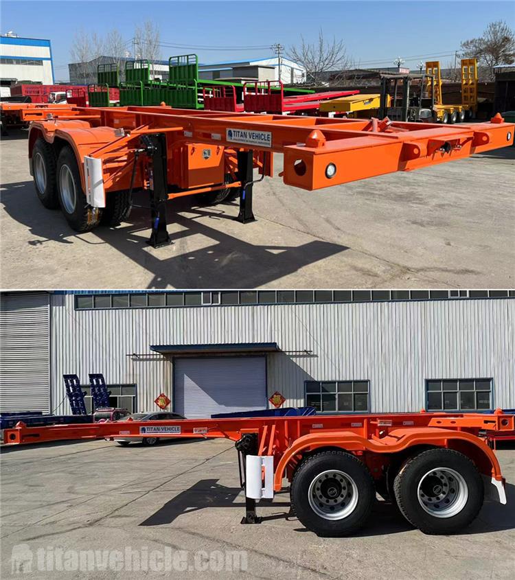 20 ft Skeletal Semi Trailer for Sale In Chile