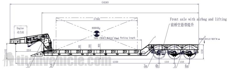 Tri Axle Gooseneck Low Bed Trailer for Sale In Barbados