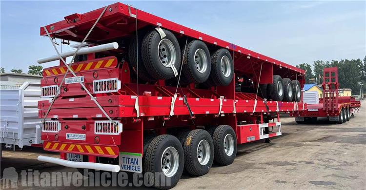 40 ft Semi Low Bed Trailer and Flatbed Trailer for Sale In Tanzania