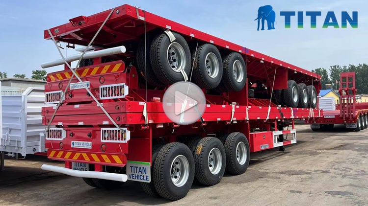 40 ft Semi Low Bed Trailer and Flatbed Trailer for Sale In Tanzania