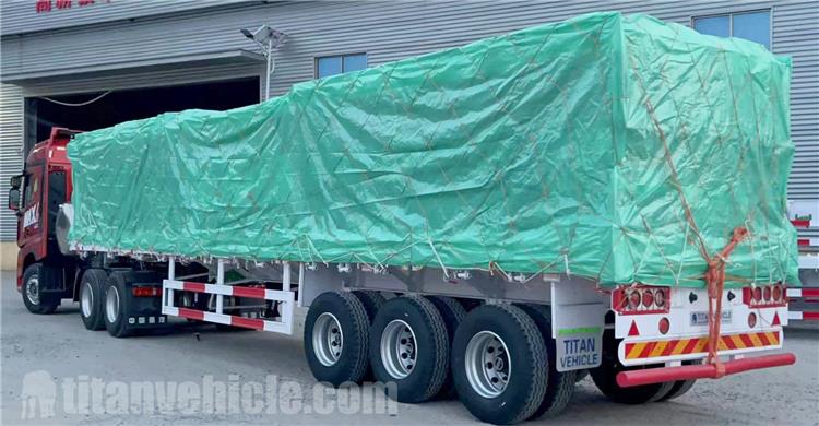 3 Axle 60 Ton Cargo Fence Semi Trailer for Sale In Burkina Faso