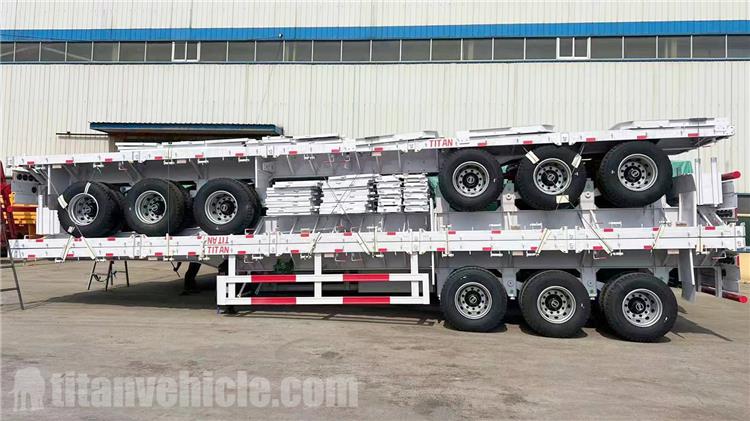 3 Axle 60 Ton Cargo Fence Semi Trailer for Sale In Burkina Faso