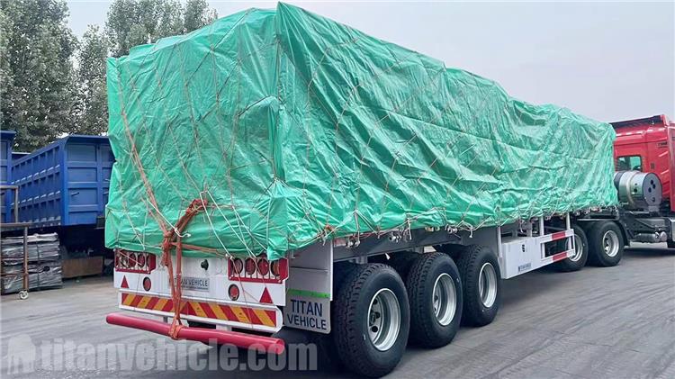 3 Axle 60 Ton Cargo Fence Semi Trailer for Sale In Burkina Faso