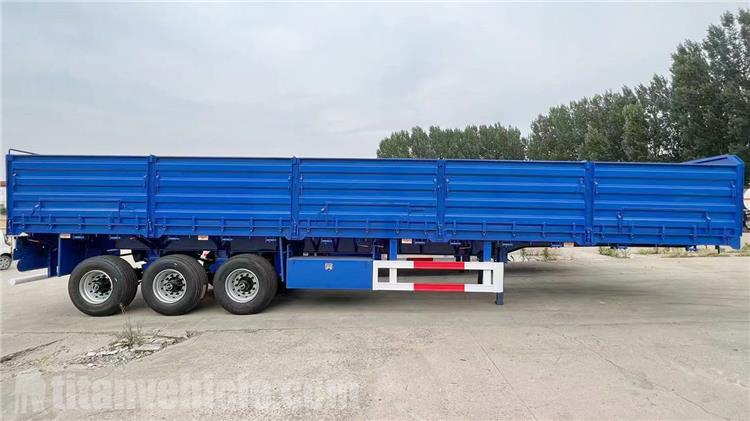 Tri Axle 60 Ton Side Wall Semi Trailer for Sale In Martinique