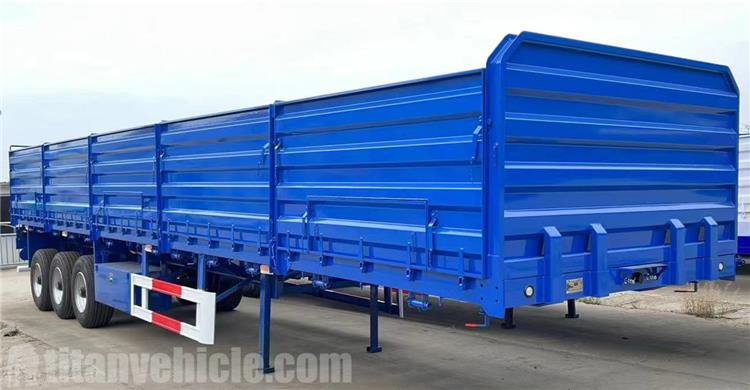 Tri Axle 60 Ton Side Wall Semi Trailer for Sale In Martinique