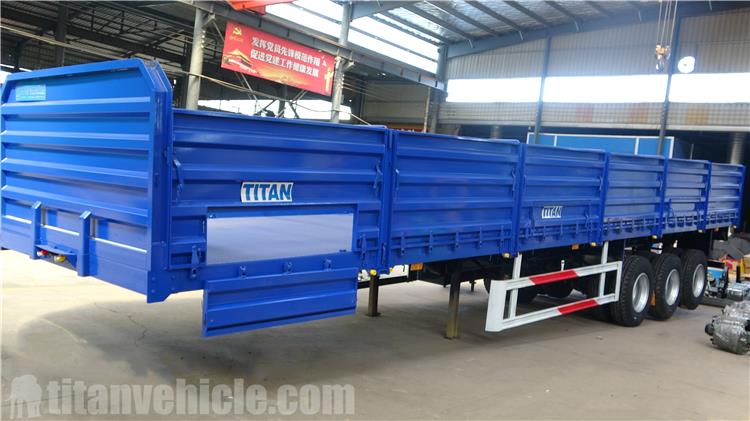 Tri Axle 60 Ton Side Wall Semi Trailer for Sale In Martinique