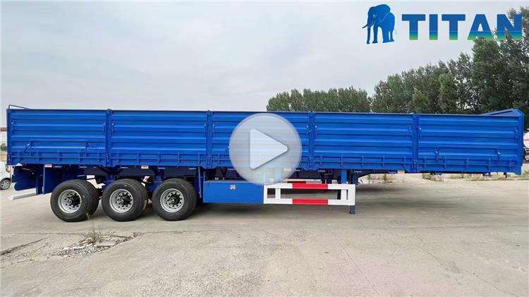 Tri Axle 60 Ton Side Wall Semi Trailer for Sale In Martinique