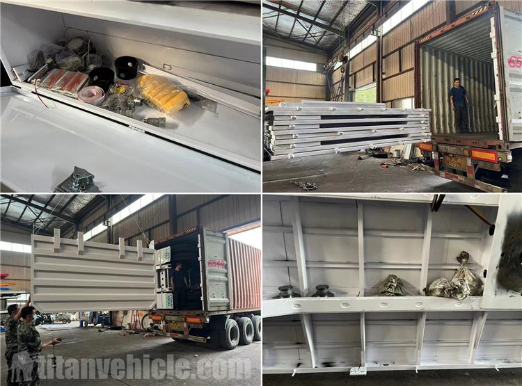 Tri Axle 60 Ton Drop Sidewall Trailer for Sale In Tanzania