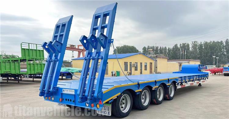 4 Axle 80 Ton Lowbed Semi Trailer for Sale In Kenya