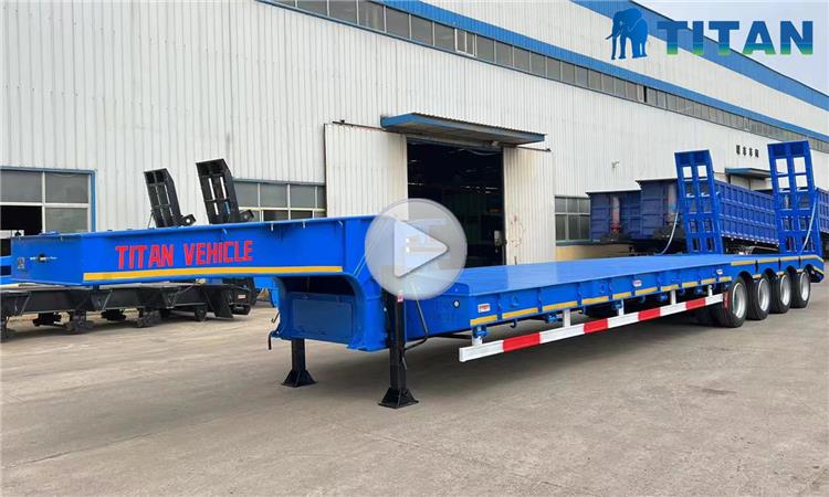 4 Axle 80 Ton Lowbed Semi Trailer for Sale In Kenya