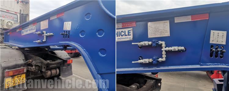 3 Axle 80 Ton Detachable Gooseneck Trailer for Sale In Mauritius