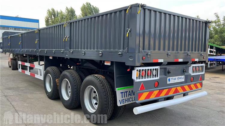 Tri Axle 60 Ton Sidewall Semi Trailer for Sale In Kenya