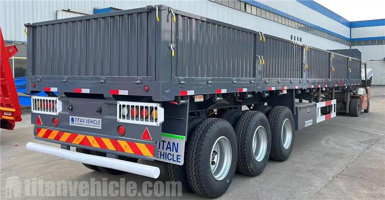 Tri Axle 60 Ton Sidewall Semi Trailer for Sale In Kenya