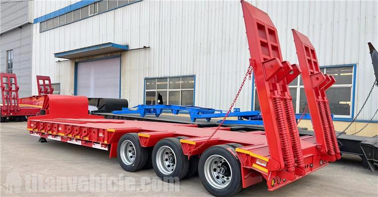 Tri Axle 80 Ton Low Bed Trailer for Sale In Guatemala
