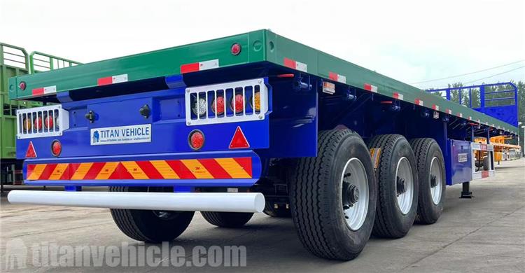 12.5m Tri Axle Trailer with Single Tires for Sale In Martinique