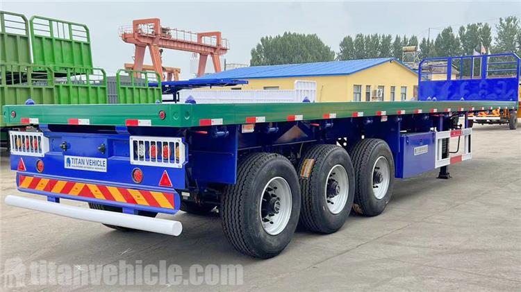 12.5m Tri Axle Trailer with Single Tires for Sale In Martinique