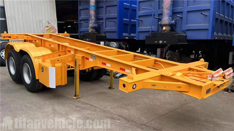2 Axle 20 ft Container Chassis Trailer for Sale In Jamaica