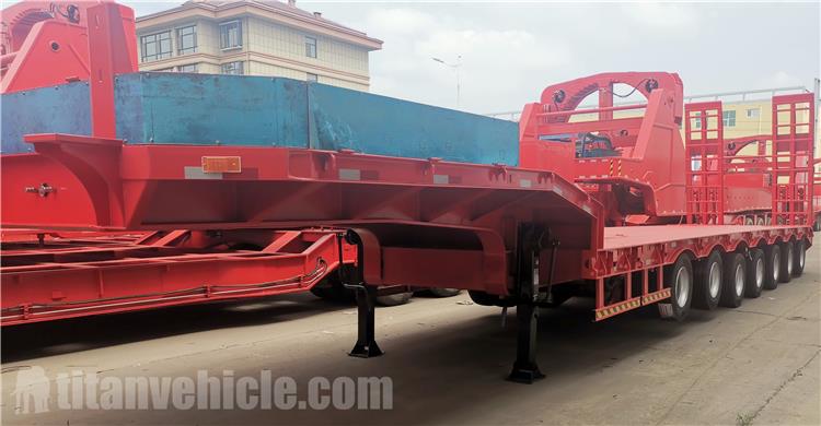 7 Axle Extendable Lowbed Trailer for Sale In Kazakhstan