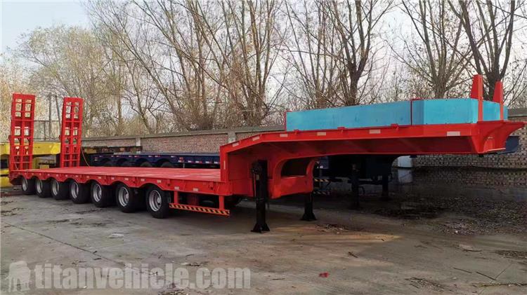 7 Axle Extendable Lowbed Trailer for Sale In Kazakhstan